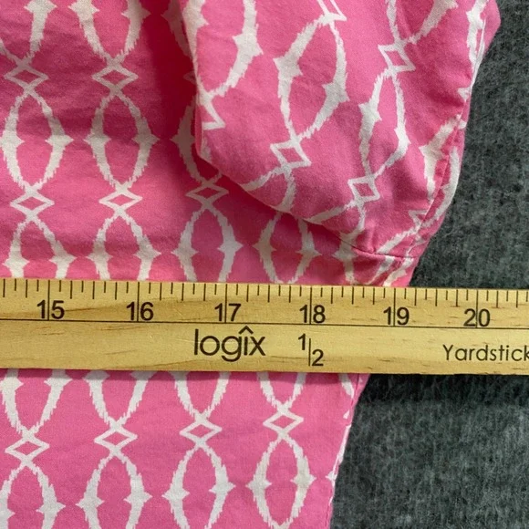 Magnolia Lane Masters Golf Tunic Top Women S Pink White Augusta National Shirt - Picture 6 of 9